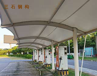 鋼膜結(jié)構(gòu)雨棚